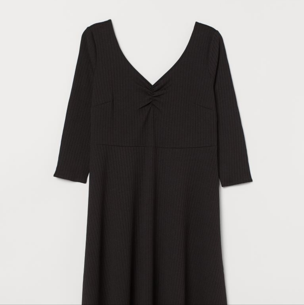H&M Black Ballerina Collar Dress